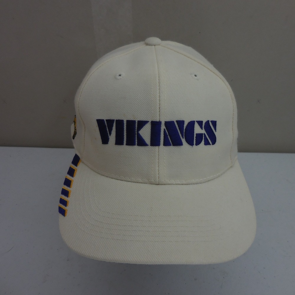 Vintage Sports Specialties NFL Pro Line Minnesota Vikings Hat White Purple Gold